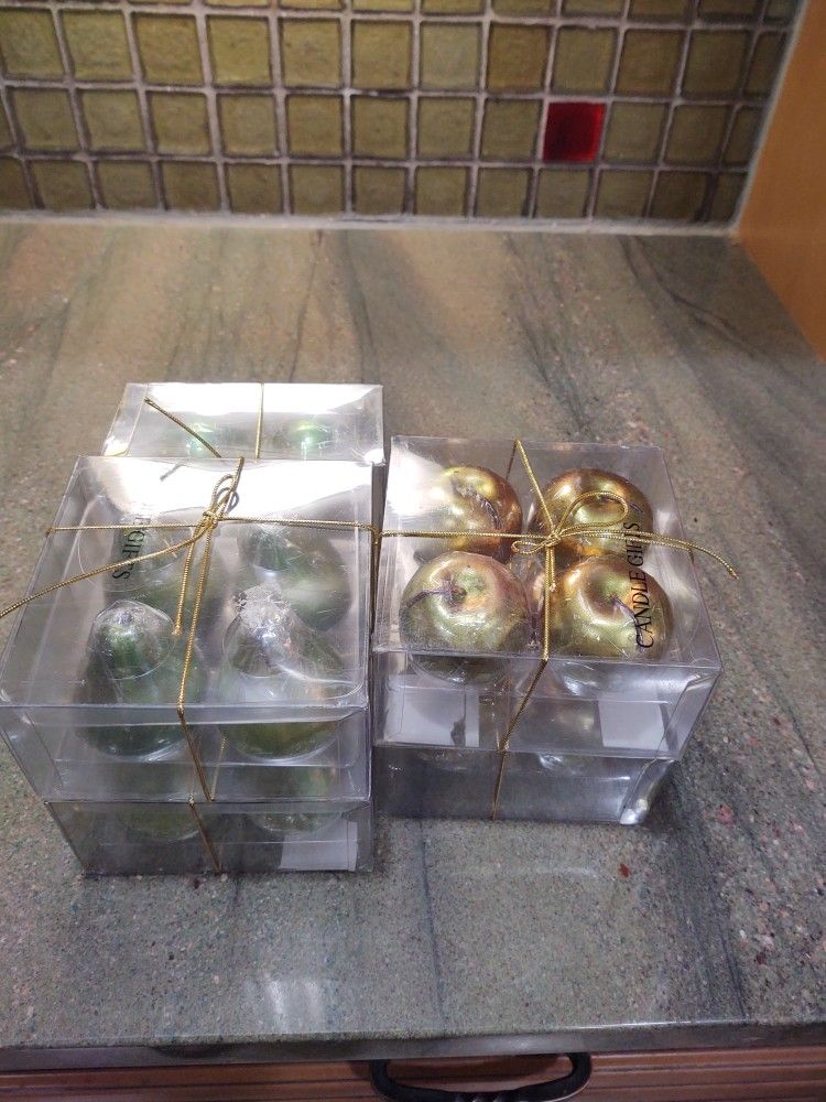Holiday Fruit Candles