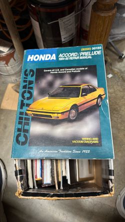 Honda Acura prelude 1984 to 95 repair manual