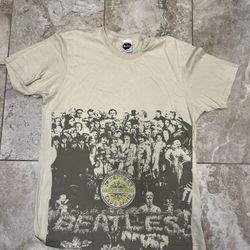 Mens THE BEATLES Paul John George & Ringo Sargent Peppers Lonely Hearts Club Size Medium  