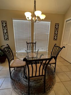 Dining Table With 2 Beautiful Candle Holder