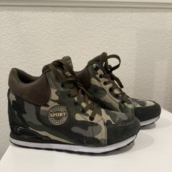 Camo High-Top Sneakers