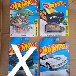 Treasure Hunts Hot Wheels Shark Mustang Viper Pizza Van 