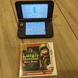 Nintendo 3DS XL  System With Luigi Mansion & Charger