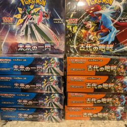 Japanese Pokemon Ancient Roar And Future Flash Booster Box Sealed 