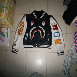 Authentic Bape Shark Varsity Jacket