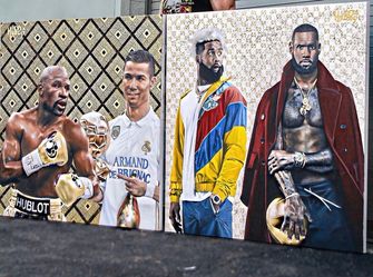Luxury art  canvas paintings Lebron James