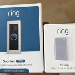 Ring Doorbell Pro 2 W/ Ring Chime