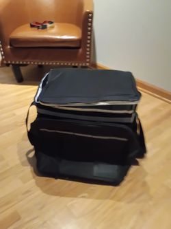 Large Black Insulated Cooler Bag