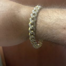 Gold And Diamond Bracelet