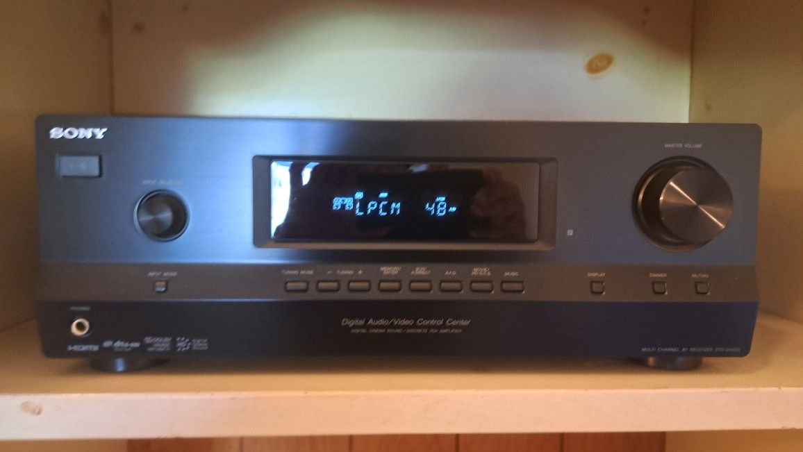 Price reduced! Sony Surround Sound system including AV receiver, 5 Disc DVD/CD player, VCR, speakers, cables, TV