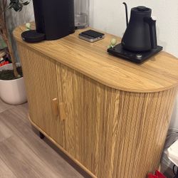 Wood Credenza Sideboard Oak (Moving Sale)