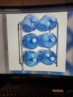 5 Gallon. Water Bottle Rack. Holds (6) Bottle Water Bottles.