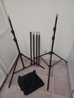 ePhoto H804B Adjustable Background Backdrop Support Stands Photography Backdrop Crossbar Frame Kit