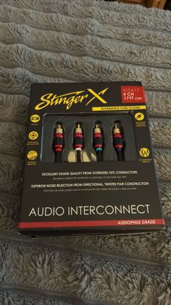 Stinger X  4 Channel car audio RCA top of the line