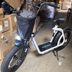 CAROMA Peak 800w Electric Scooter for Adults with 20"X3 Wide Tires, 20 MPH Top Speed ​​and 30 Mile Range, Off-Road Scooter with Adjustable Seat and Sh