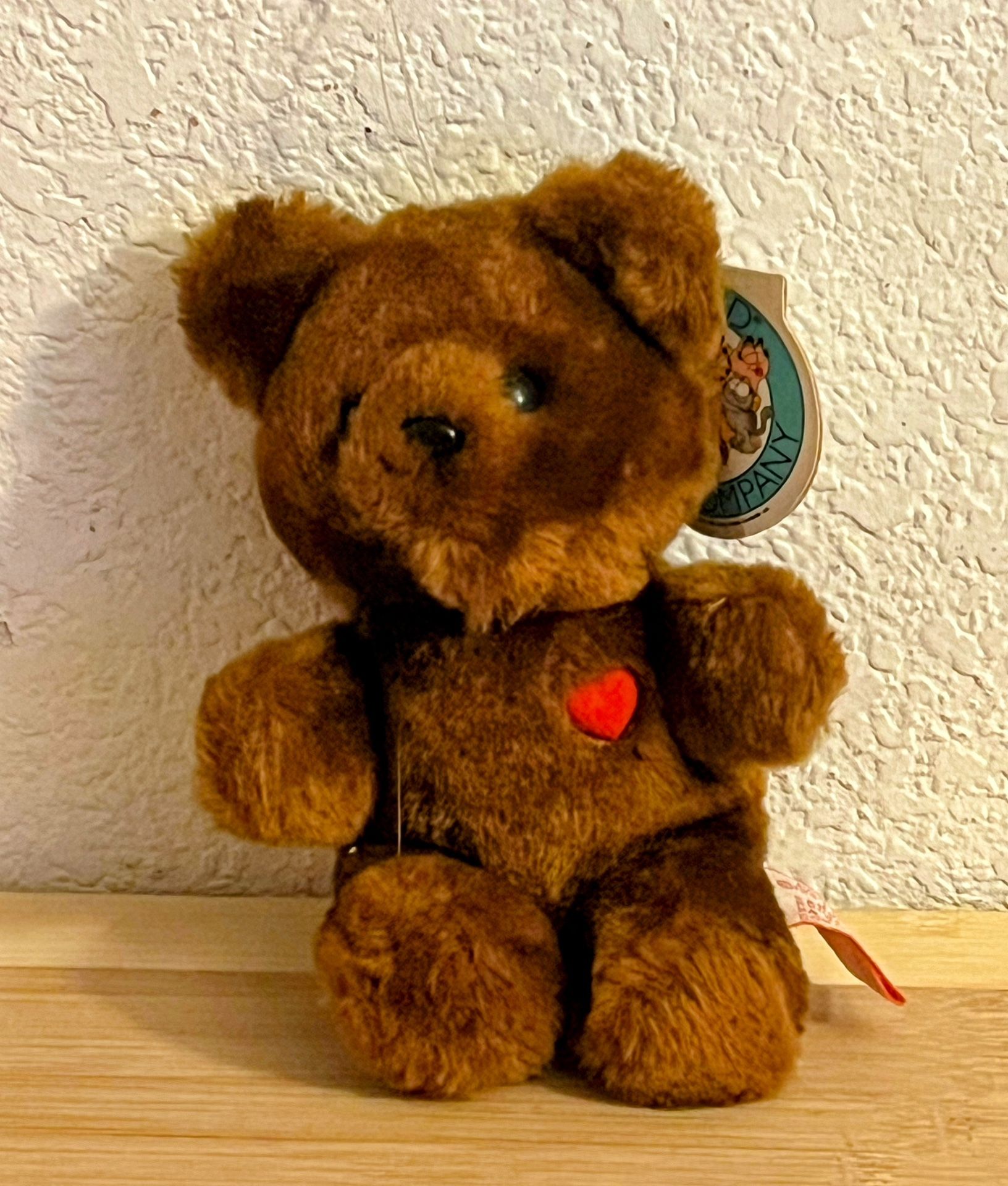 Garfield Pooky Pookie Bear Dakin Fun Farm 1983 Plush Teddy Heart Chest