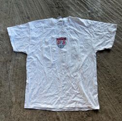 Retro Vintage U.S.A Soccer T Shirt World Cup Germany 06 Men's XL White