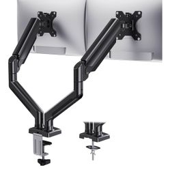Black Dual Monitor Desk Mount