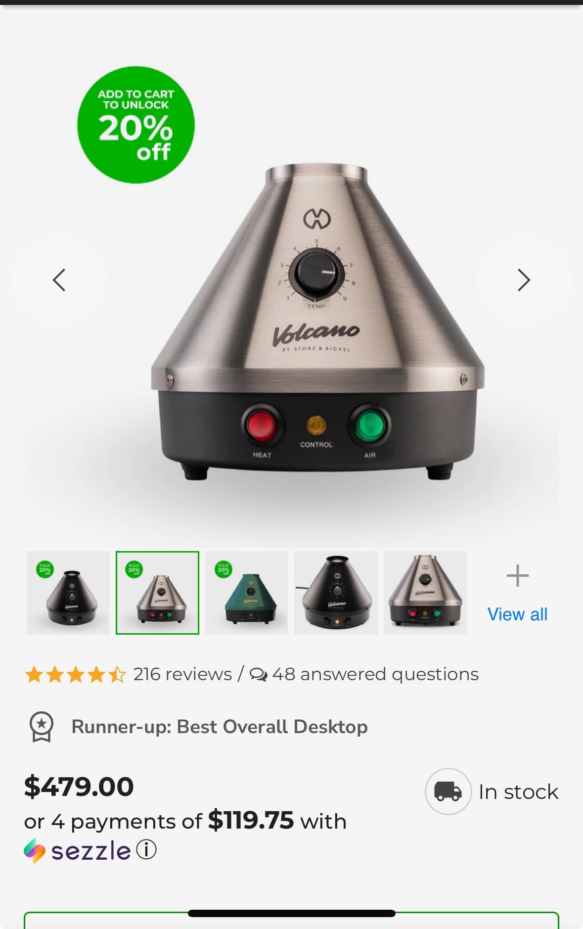 Volcanic Classic Vaporizer