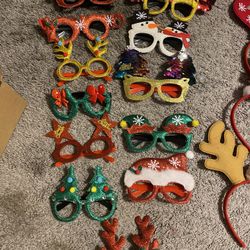 Christmas Party Hats And Glasses 