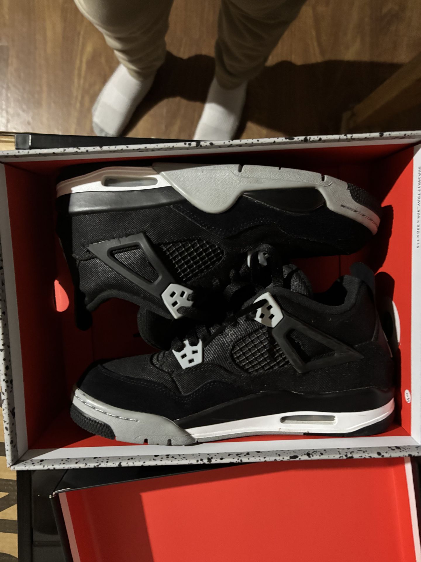 Jordan 4 Black Canvas
