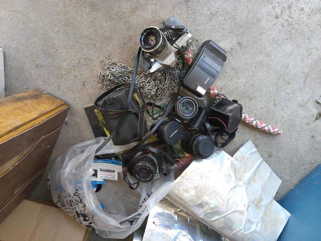 Bag Full Of Camera's And Accessories
