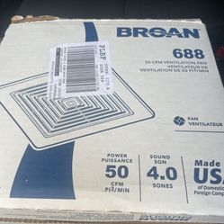Bathroom ventilation fan