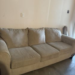 Tan comfortable couch