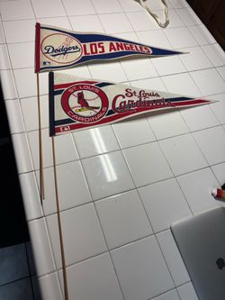 Los Angeles Dodgers and St Lois Cardinals pennant