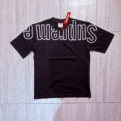 Supreme Black Oversized Logo T-Shirt
