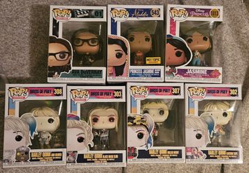 Funko Pop Lot of 7 – Harley Quinn, Jasmine & More $10 each