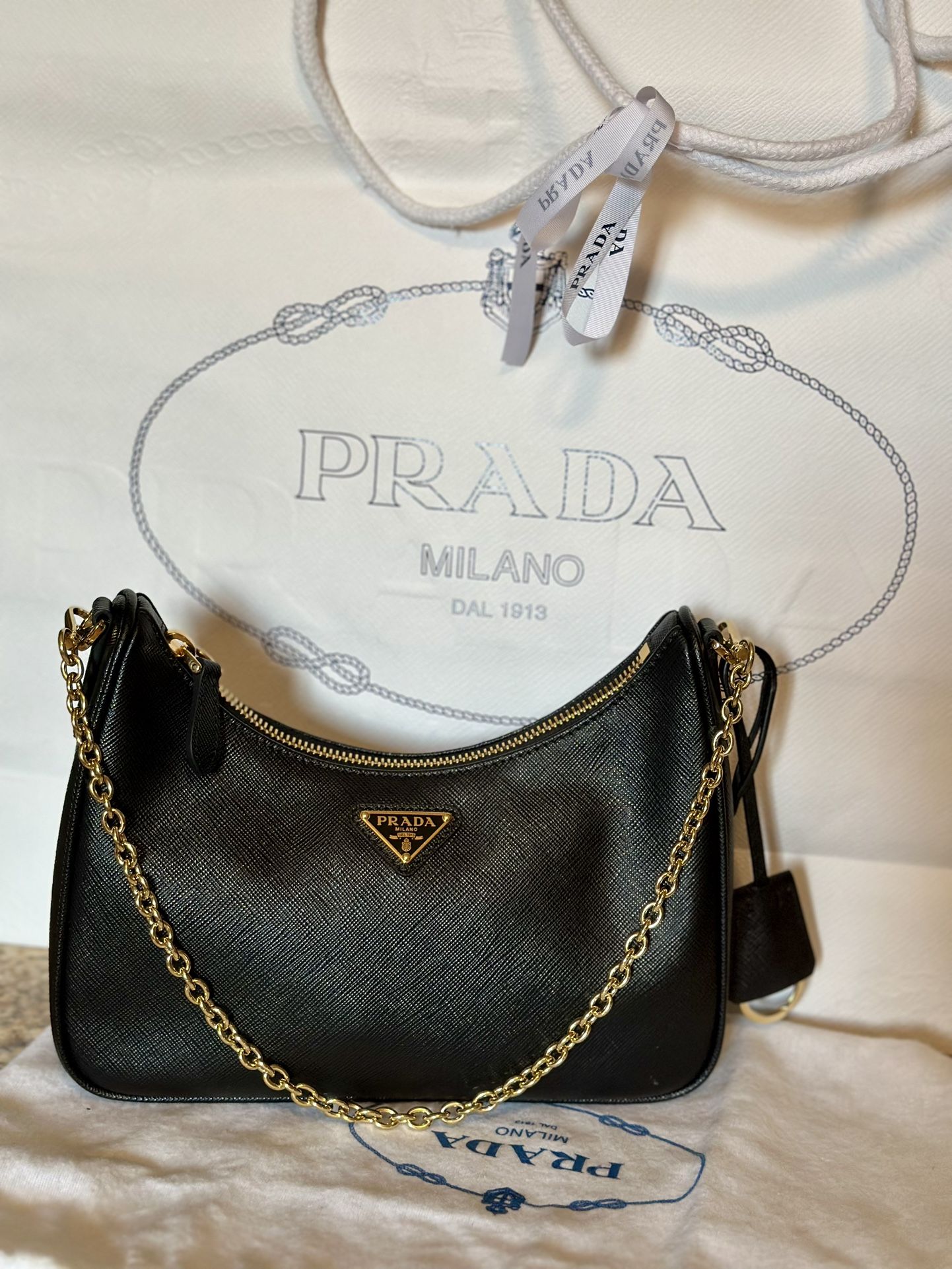 Prada Re-Edition 2005 Re-Nylon Black Purse Bag