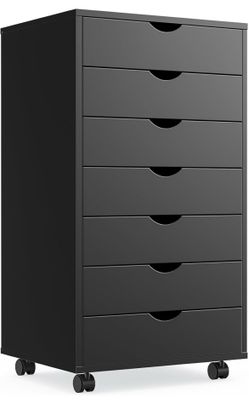 7 drawer rolling storage cabinet organizer