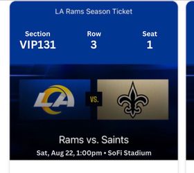 Preseason: Los Angeles Rams vs New Orleans Saints