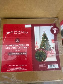 Wondershop 4ft Alberta Spruce LED Pre-Lit Tree