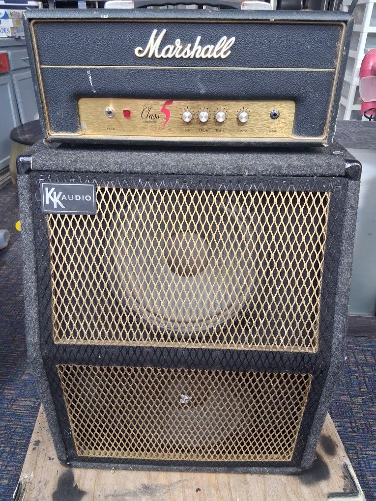 Marshall Amp Head with Custom Cabinet