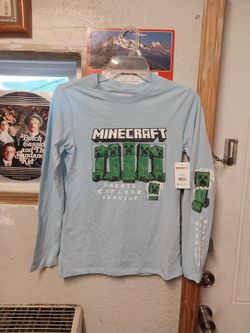 MINECRAFT   Long  Sleeve   T-shirt