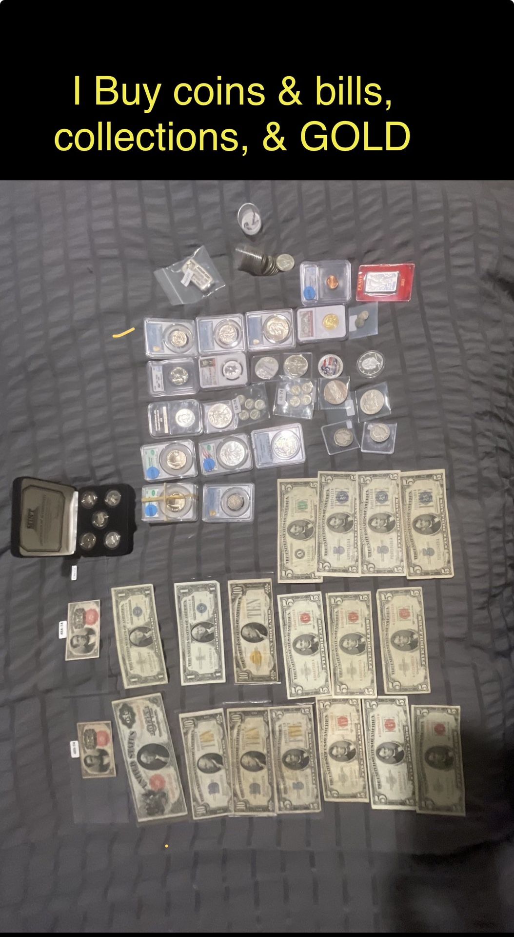 Coins, Notes, Gold,silver