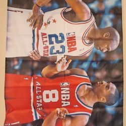 Michael Jordan And Kobe Bryant Banners 3 ft x 5 Ft NEW 