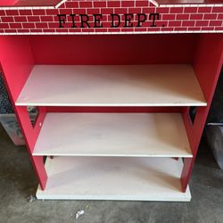 Children’s Fire Dept.  Bookshelf 