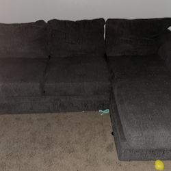 Gray small couch