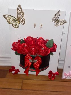 cuadro de rosas eternas