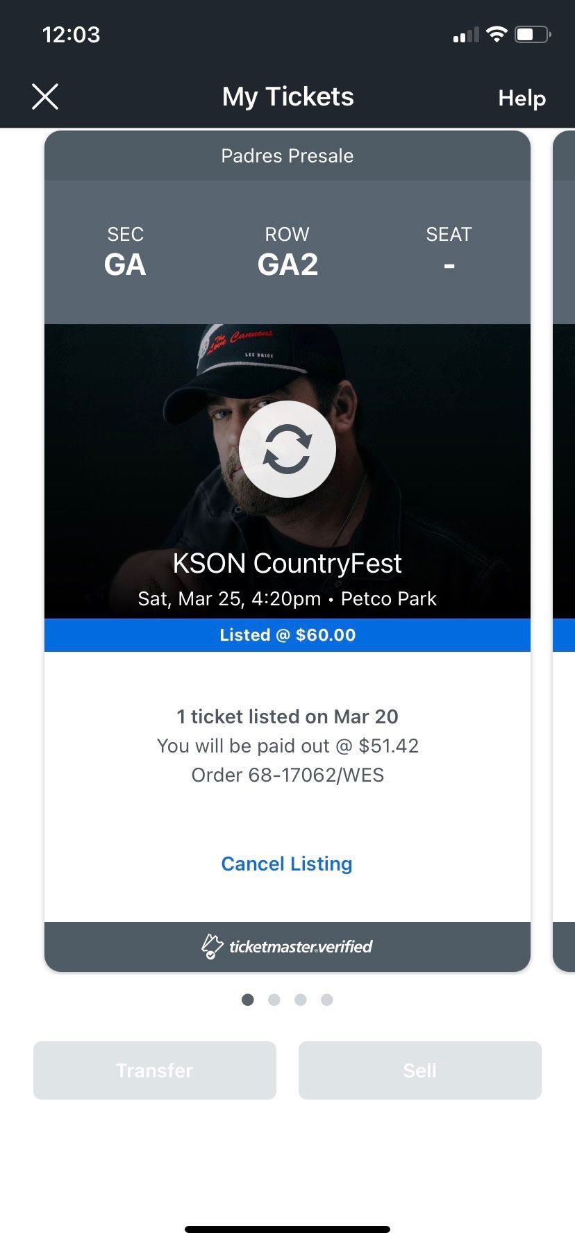 KSON Country Fest Tickets - 2 Tickets 45 Each 