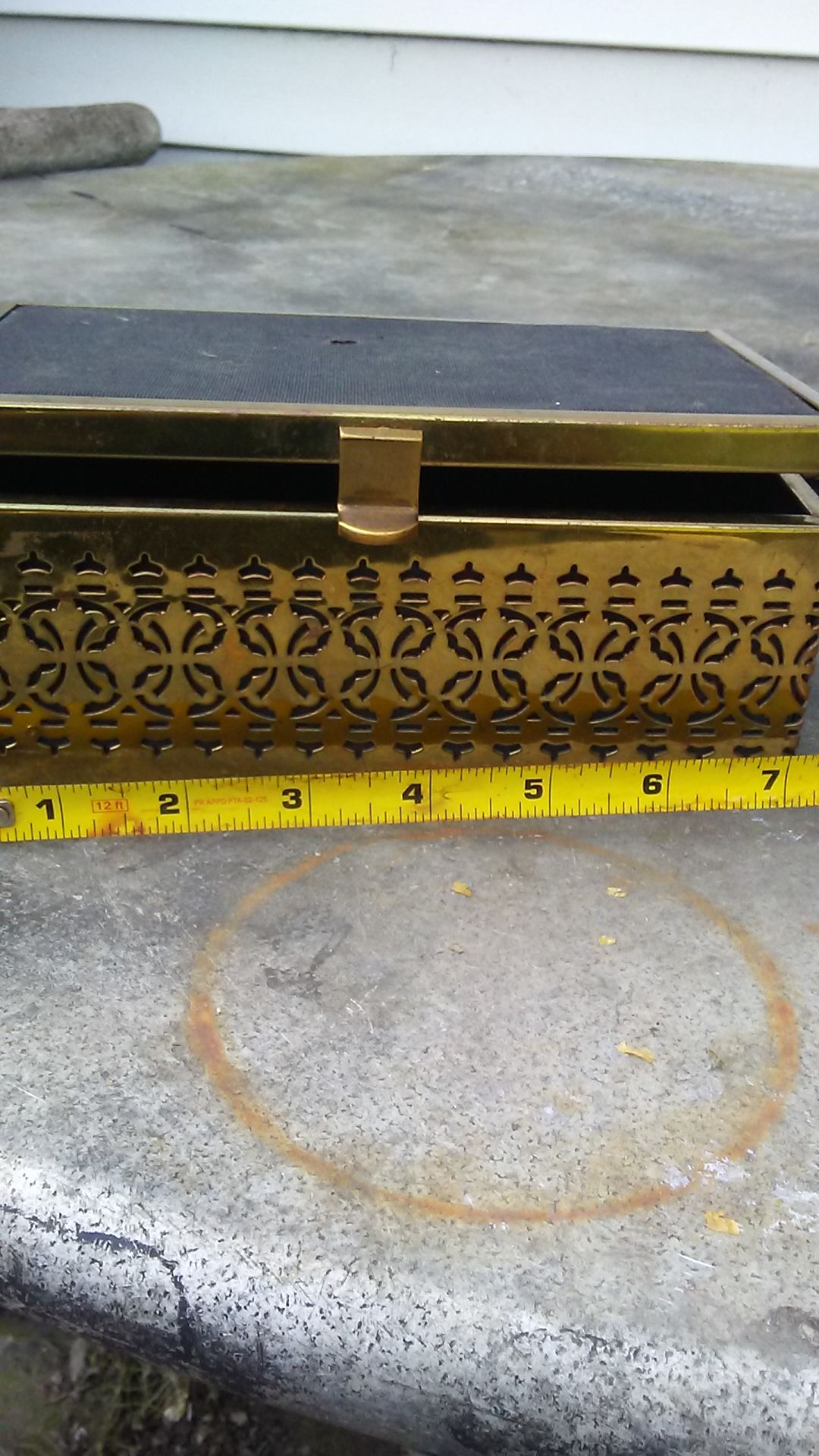 70s brass jewelry box Collectibles & Art
