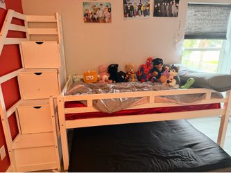Loft Bed with Storage Stairs Available!