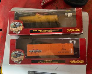 Two New Authentic Railway Designs Ertl HO Mine Head Pumping Gondola Load & Virginia Gondola