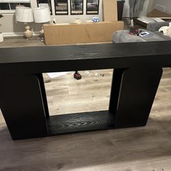 Black 70” Console Table 