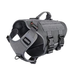 ICEFANG Tactical Dog Operation Training Harness Molle Vest