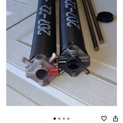 Pair of 207 X 2" X 22" Garage Door Torsion Springs 