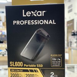 Lexar 2TB Professional SL600 USB 3.2 Gen 2x2 Protable SSD